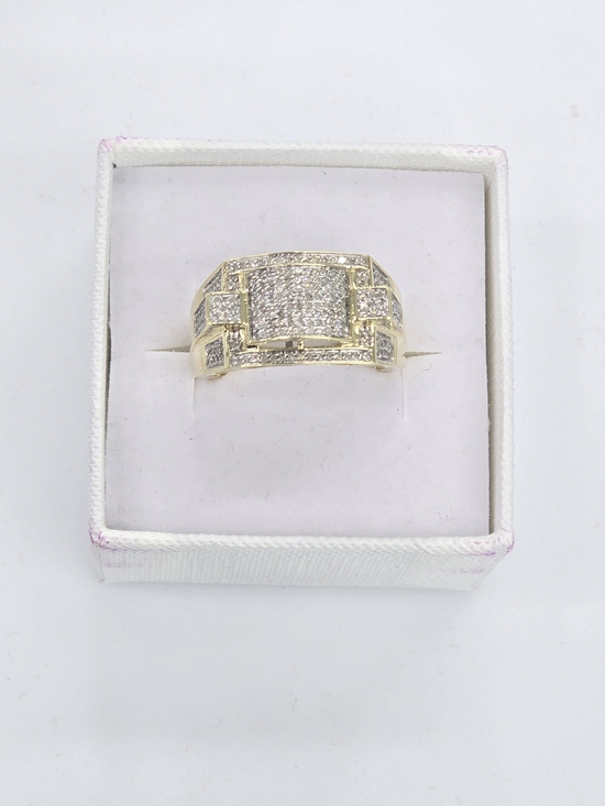 KBN Jewelry Other - Real Diamond 10kt Gold Ring For Men